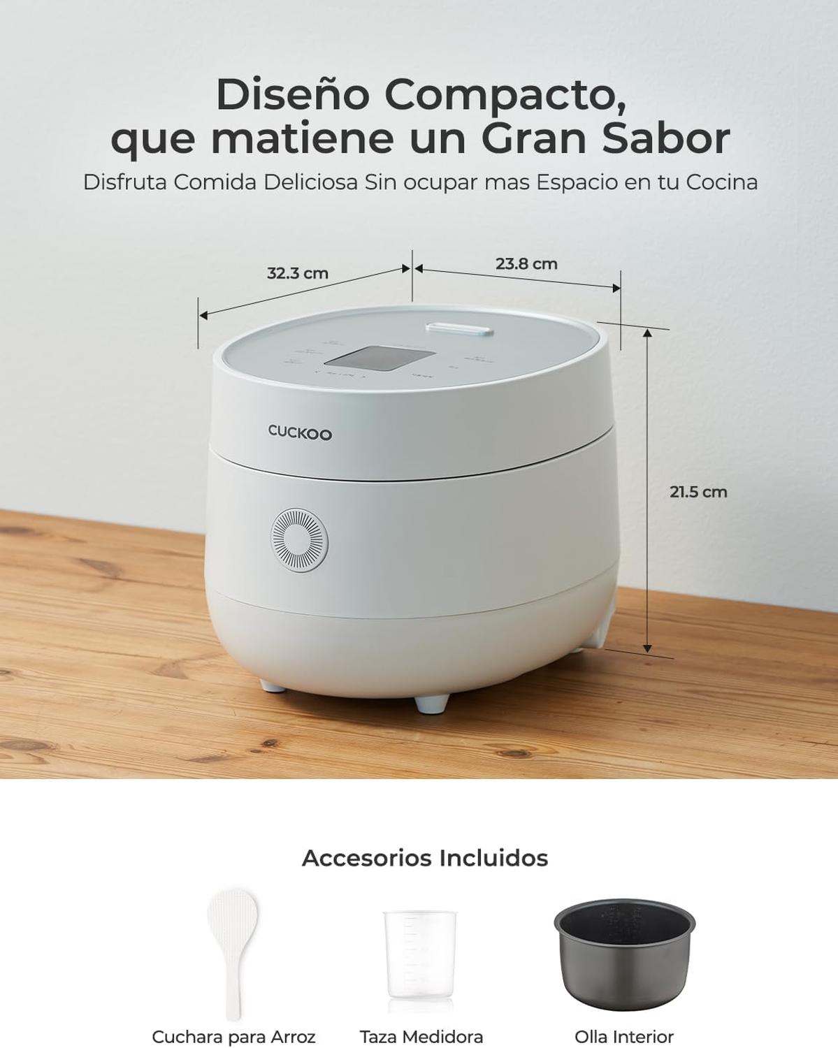 Arrocera Cuckoo 6 Tazas CR-0675FW Fuzzy Logic Blanca — imagen 2