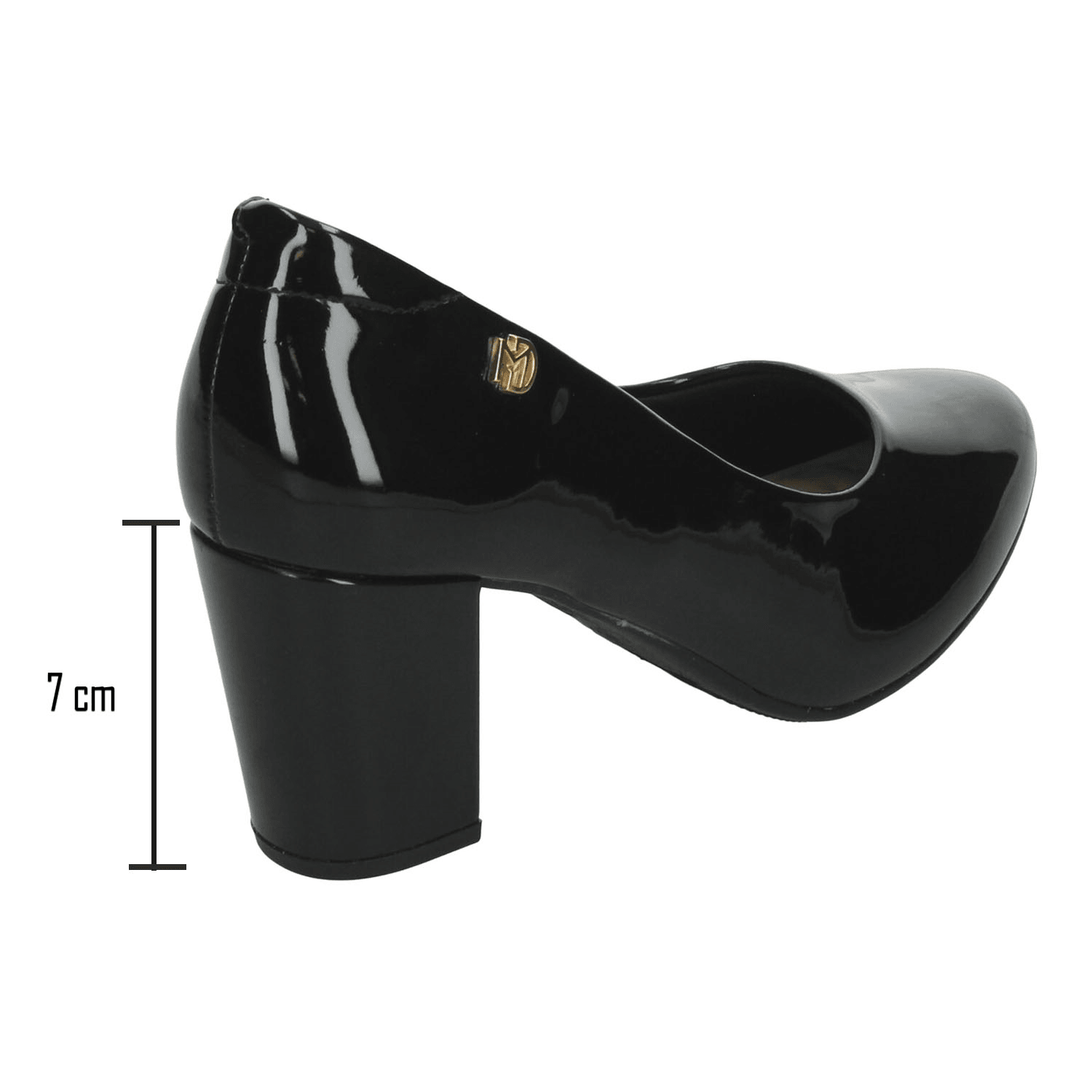 Zapatillas Modare Dama Casual Charol Tacón Negro Mujer — imagen 3