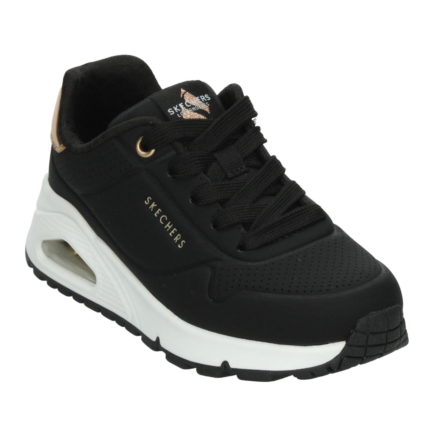 Tenis Niña Skechers Uno Negro Casual Infantil T17-22 — imagen 5