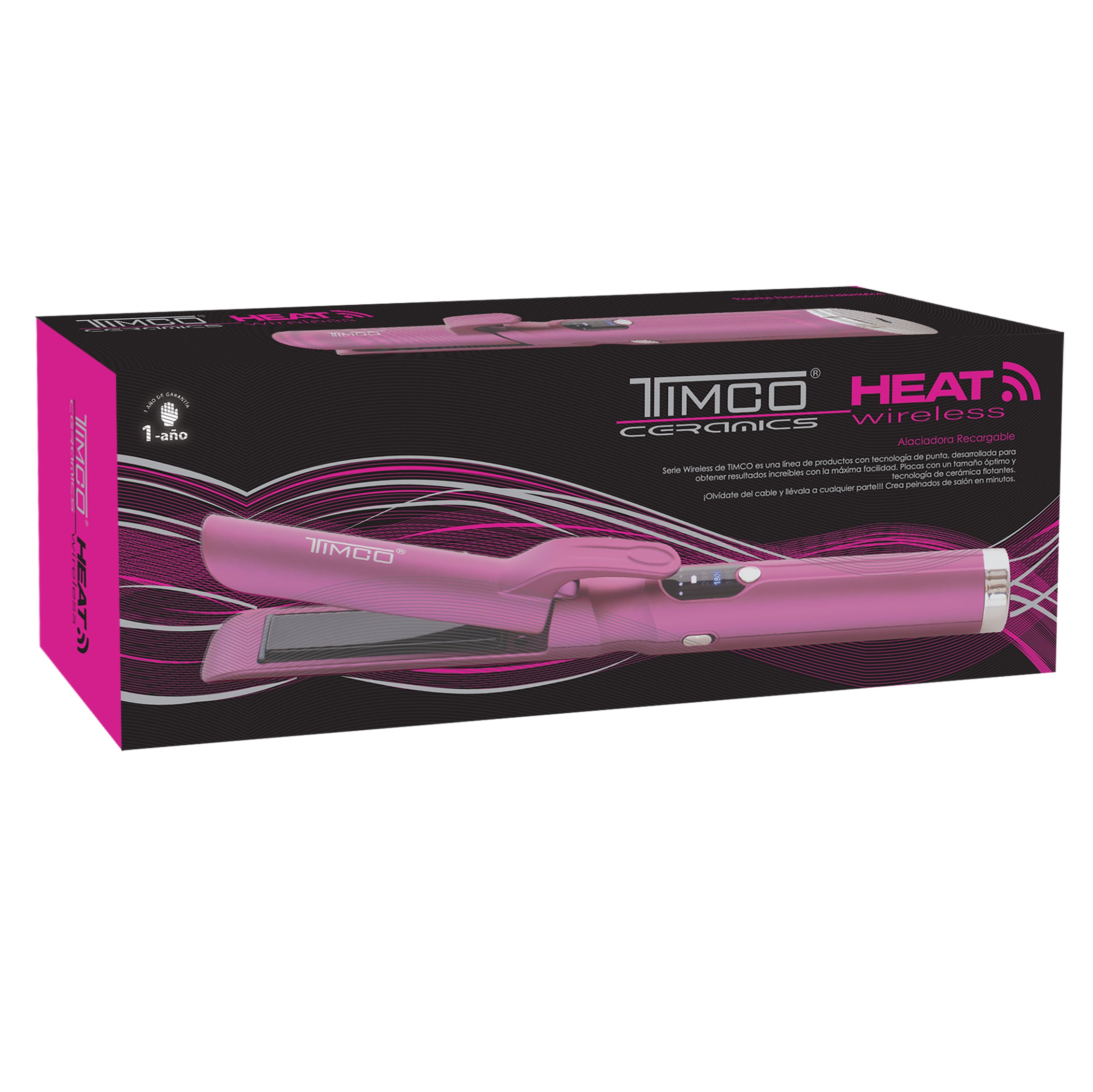 Plancha Alaciadora de Cabello Recargable Inalambrica Portátil Timco TIT-270 — imagen 5