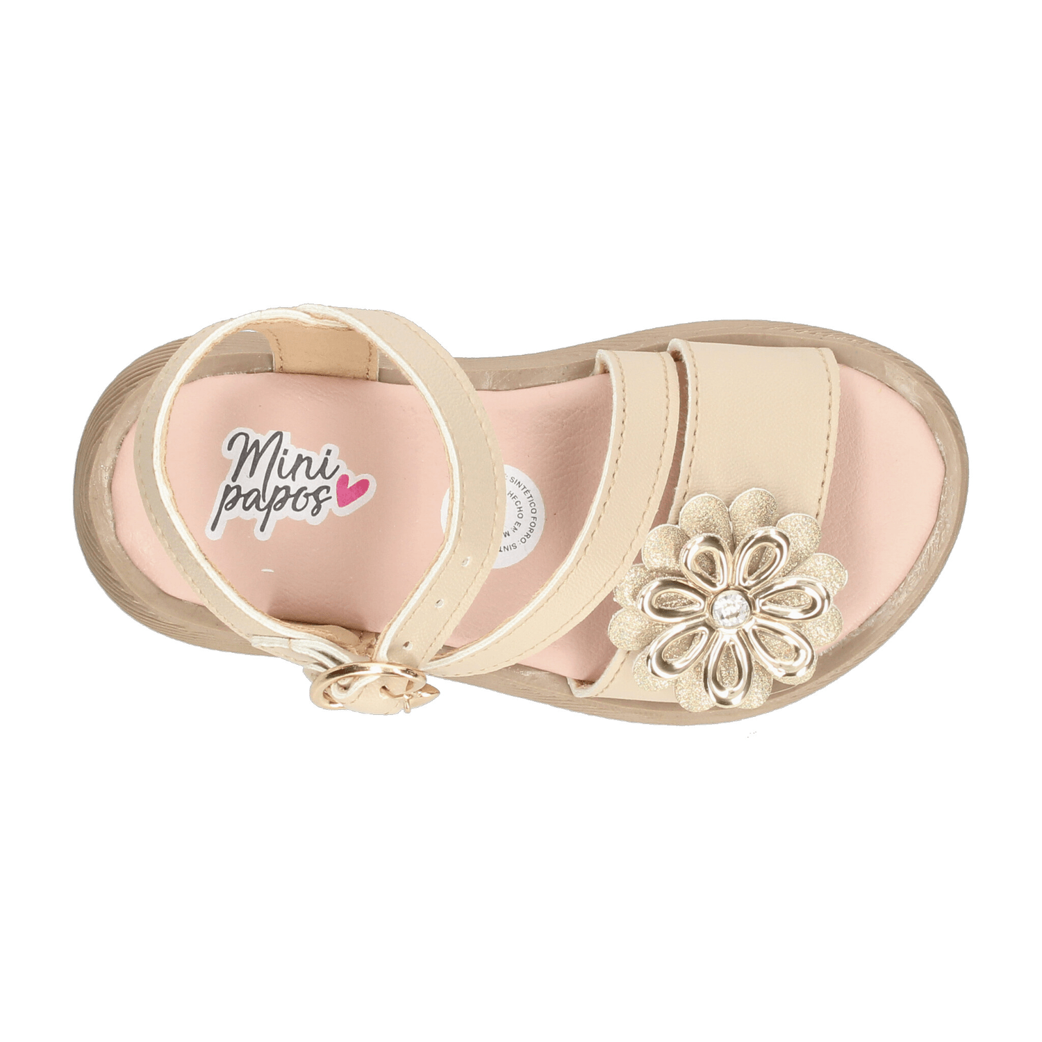 Sandalias Minipapos Niña Beige Casual Infantil T15-18 — imagen 9