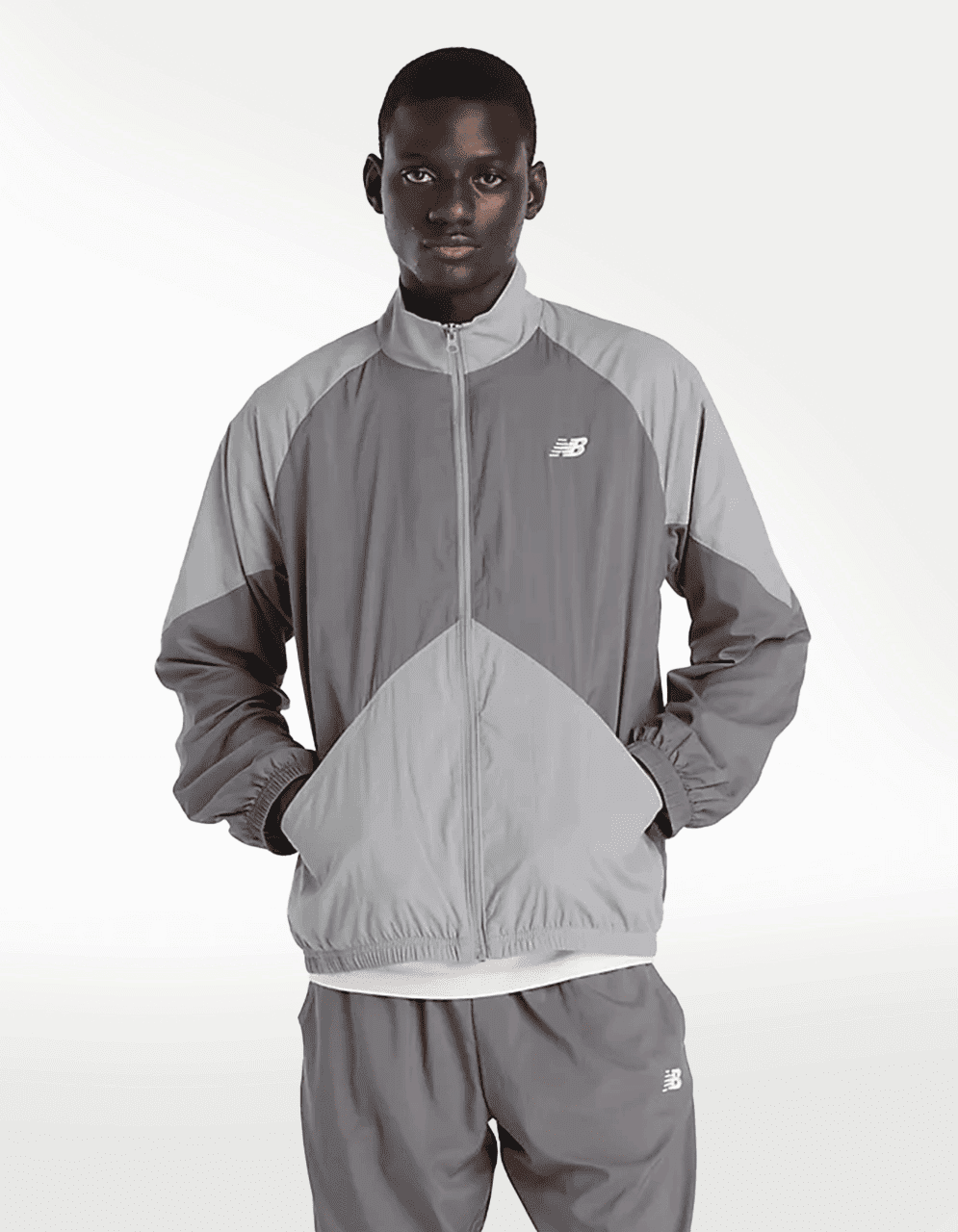 Chamarra New Balance Sport Legacy Gris - Hombre — imagen 2