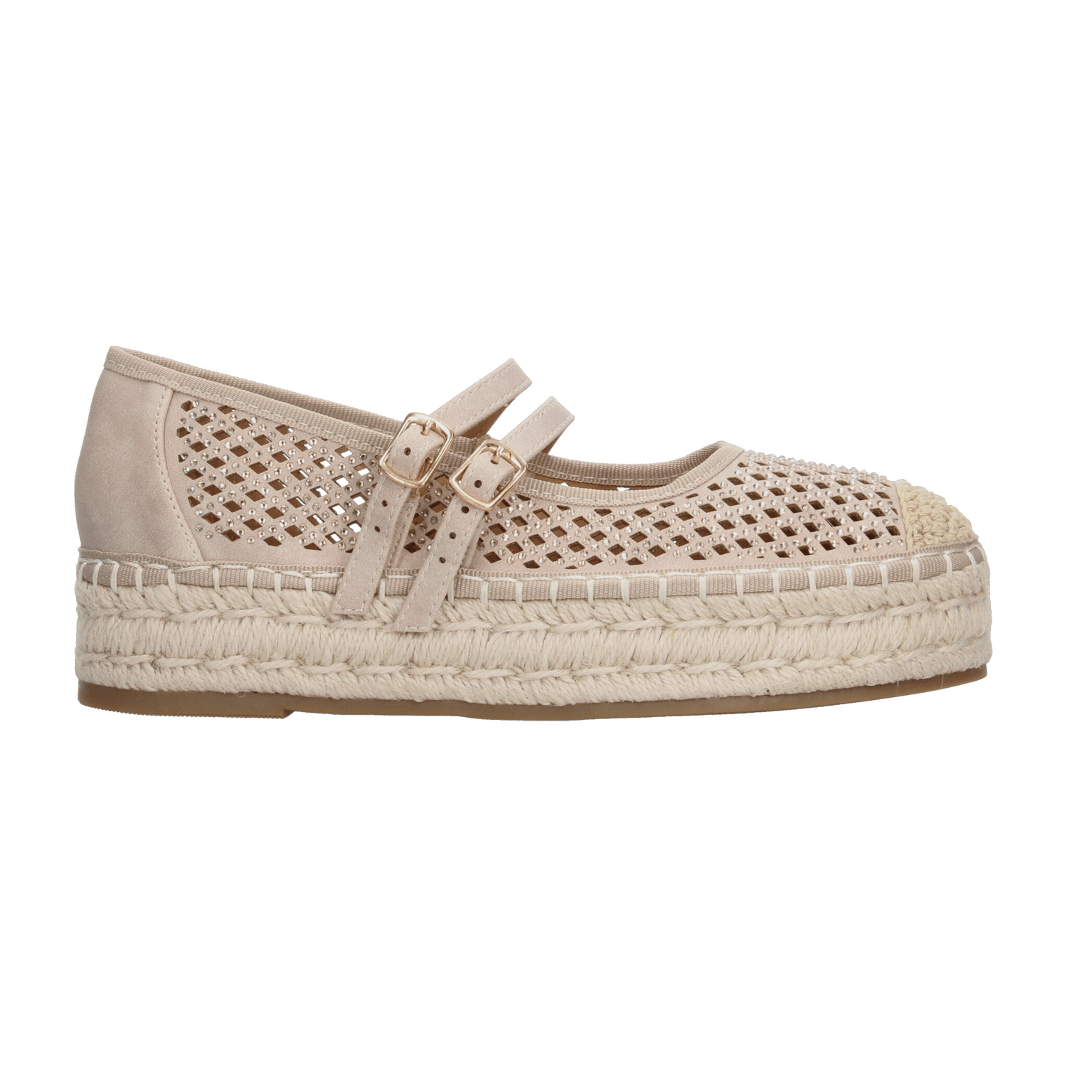 Zapato Berlín Dama Alpargata Casual Cómodo Beige Mujer — imagen 1