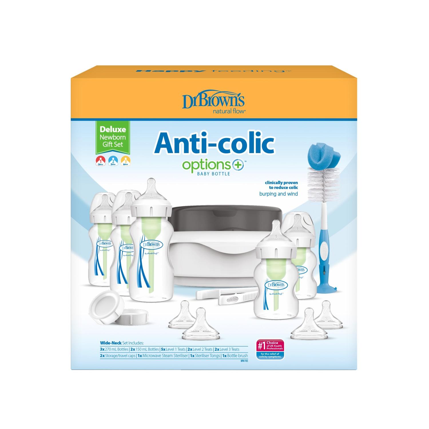 Kit Biberones Anticólicos+Cepillo+Esterilizador Dr. Brown's — imagen 2