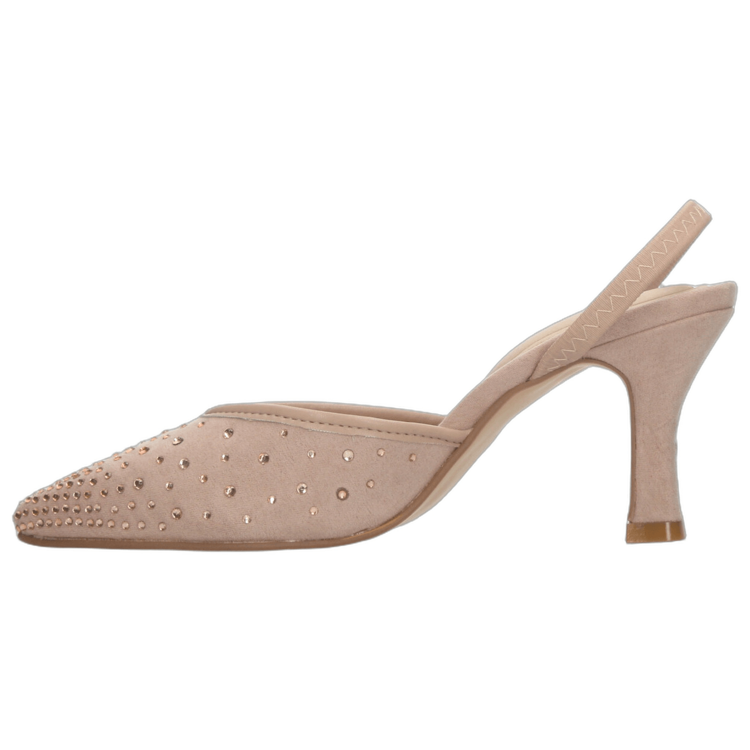Zapatillas Paulina Dama Casual Tacón Slingback Nude Mujer — imagen 5