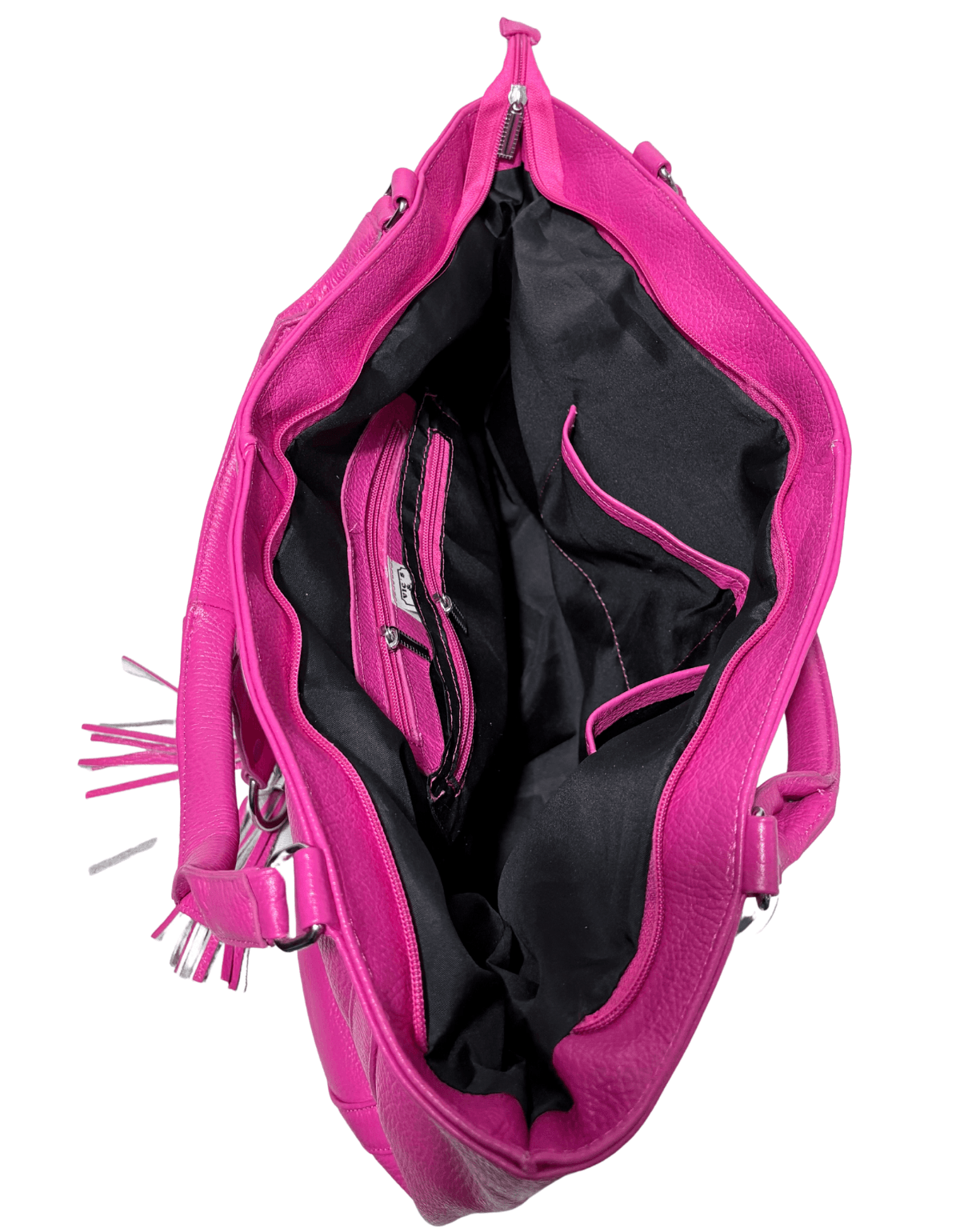 Bolsa Grande Aracely Piel Ternera Negra — imagen 9