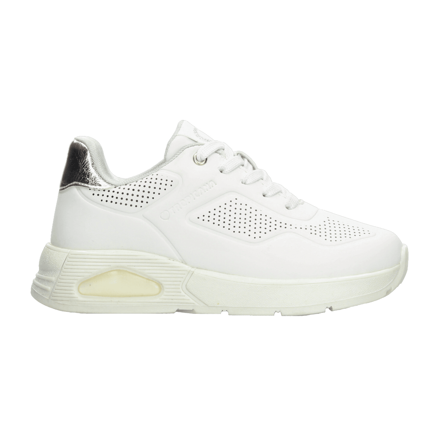 Tenis Tropicana Niña Casual Cintas Ajustables Suela De Aire Deportivo Blanco Infantil T18-22 — imagen 1