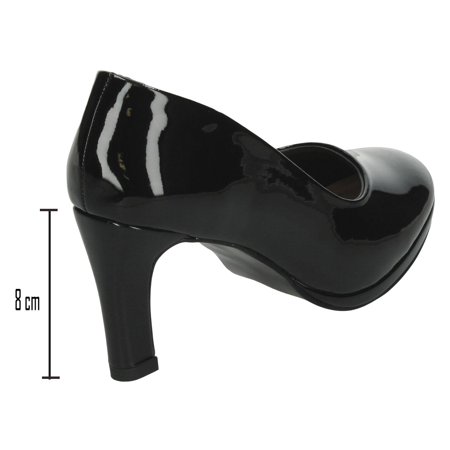 Zapatillas Paulina Dama Formal Charol Negro Mujer — imagen 3