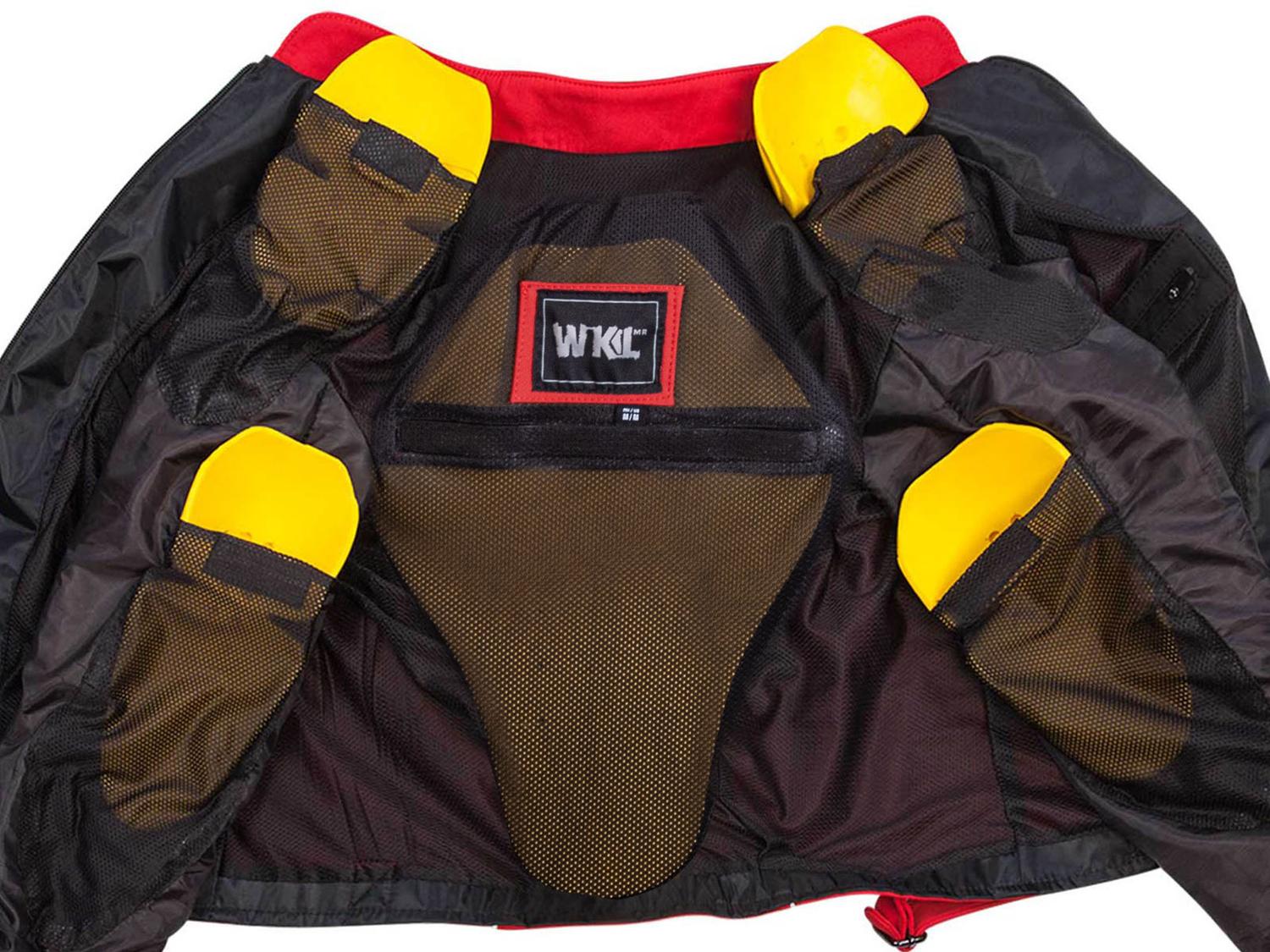 Chamarra Moto Hombre Impermeable Biker Protecciones Wkl 41R — imagen 7