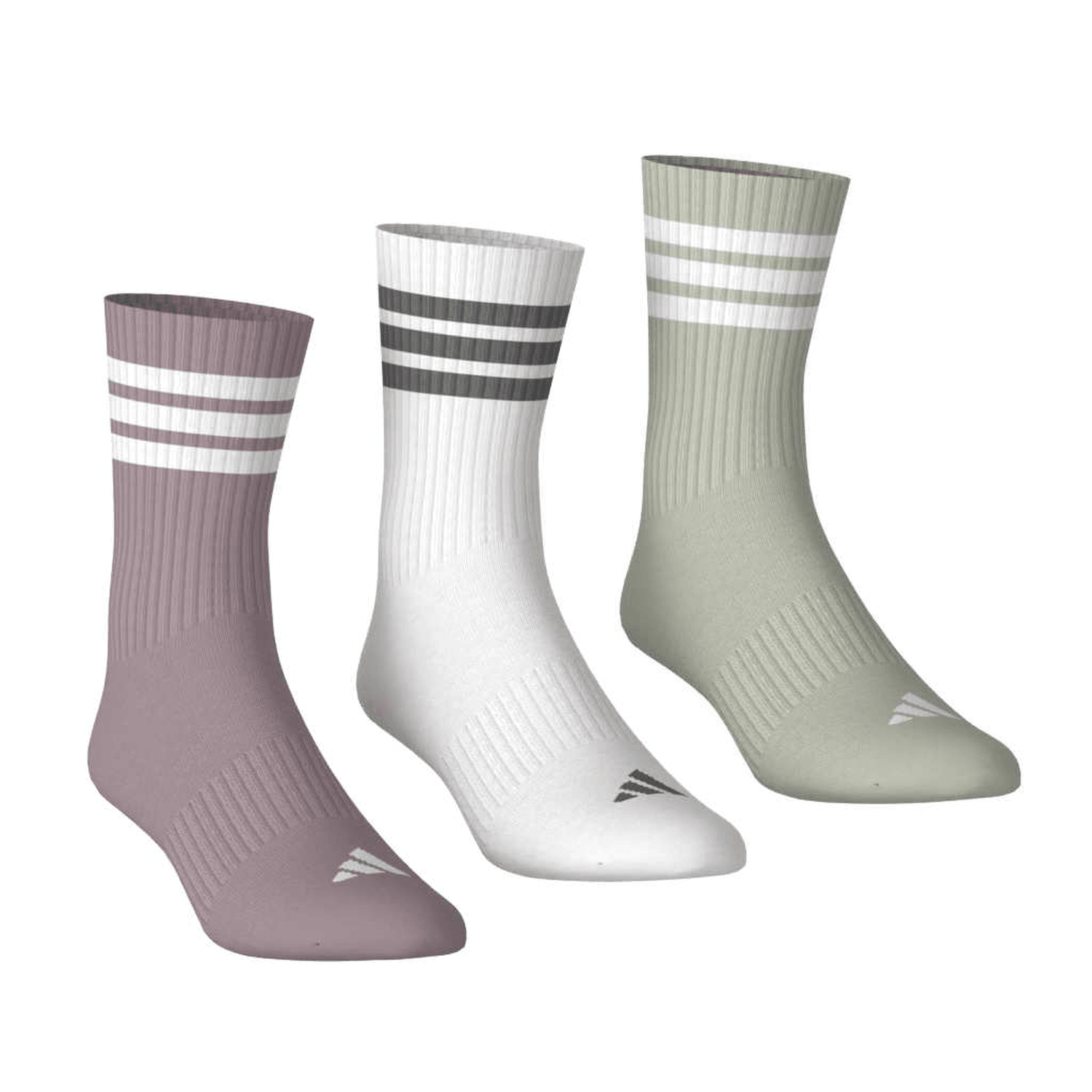 Calcetas Adidas Dama 3 Pares Acolchados Largos Multicolor Mujer — imagen 5