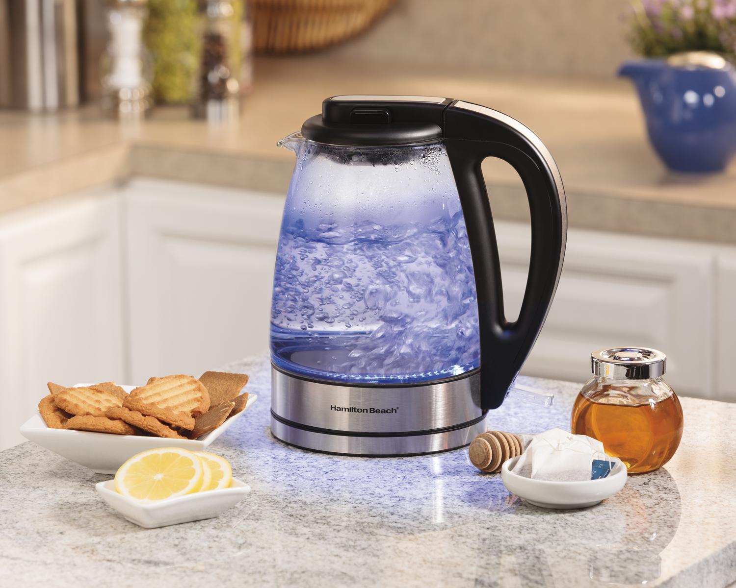 Tetera Hervidor De Agua Hamilton 40865 De Vidrio 1.7 Lt — imagen 5