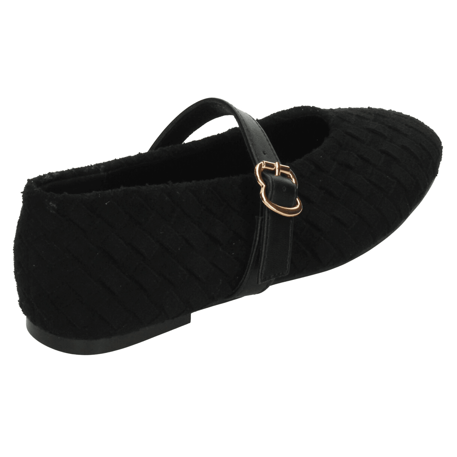 Flats Berlin Dama Negro Casual Mary Jane Hebilla Mujer — imagen 4