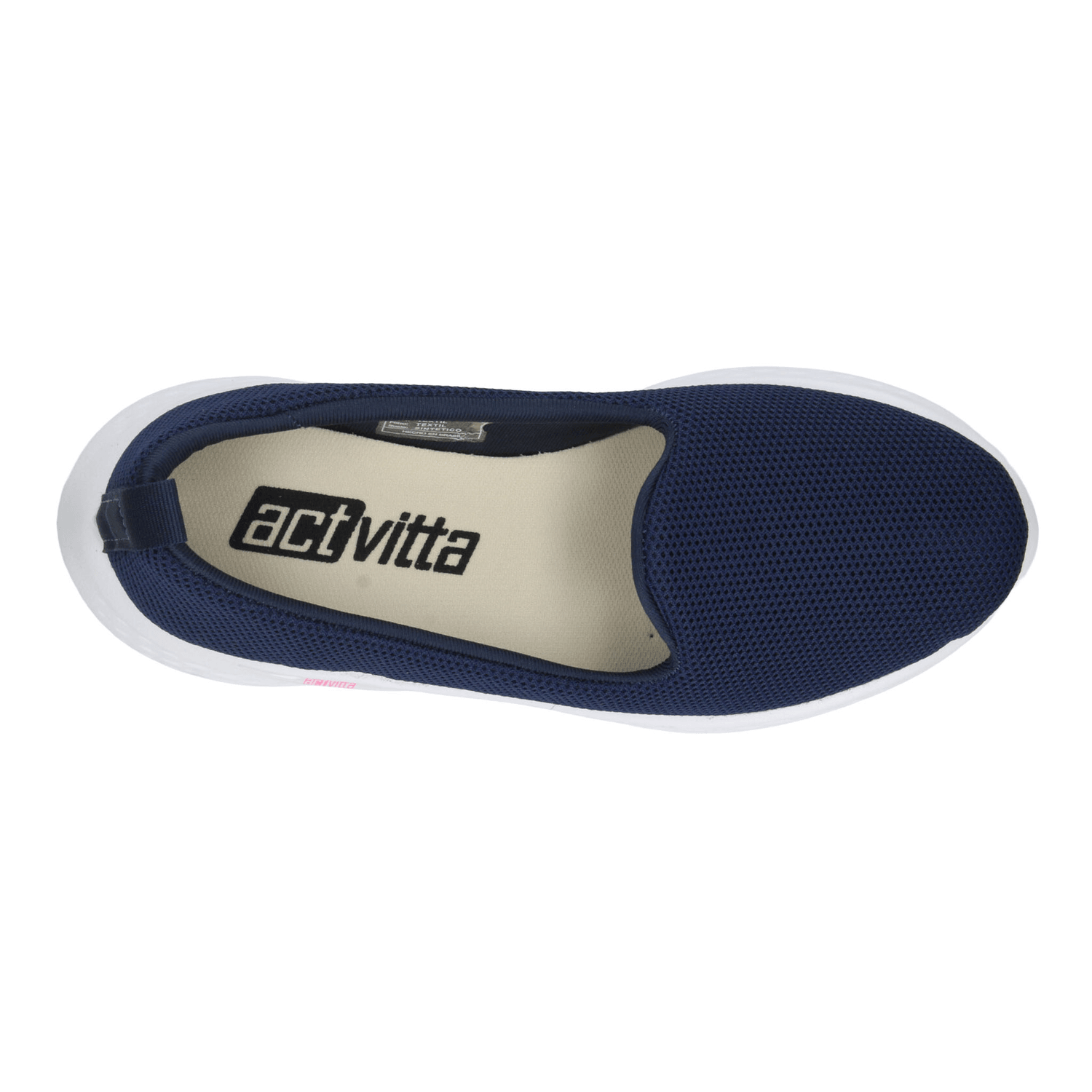 Tenis Actvitta Dama Azul Deportivo Confort Slip On Mujer — imagen 9