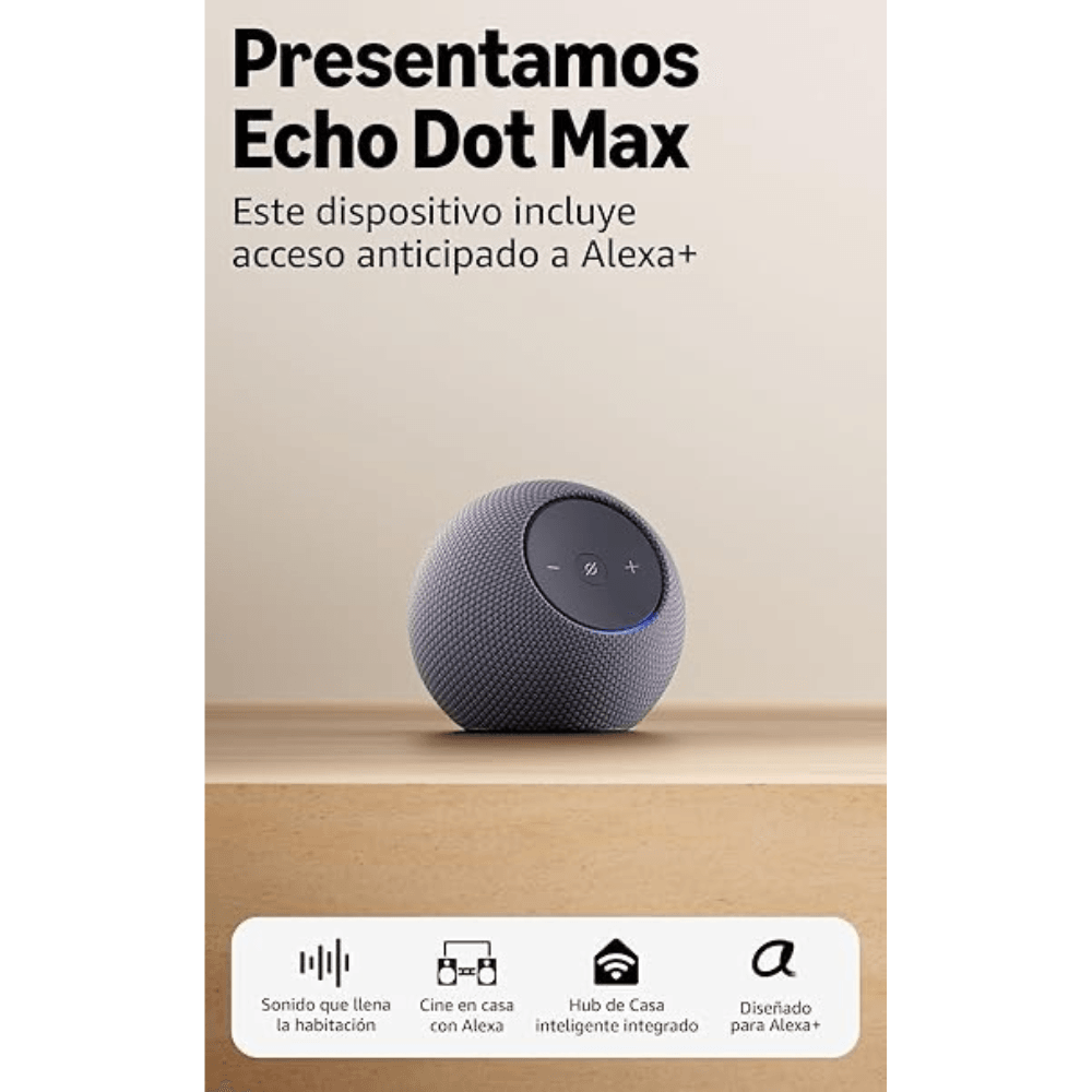 Bocina Alambrica Amazon Echo Dot Max - Negro — imagen 3