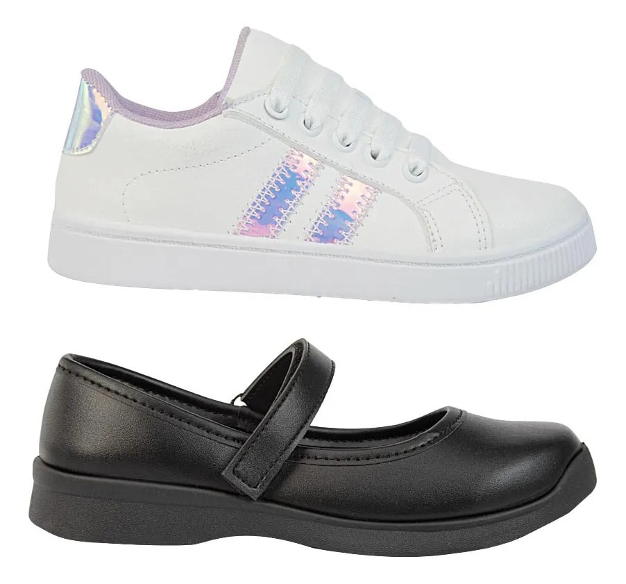 Zapato Escolar Mirage Niña Y Tenis Liso 1173688 — imagen 7