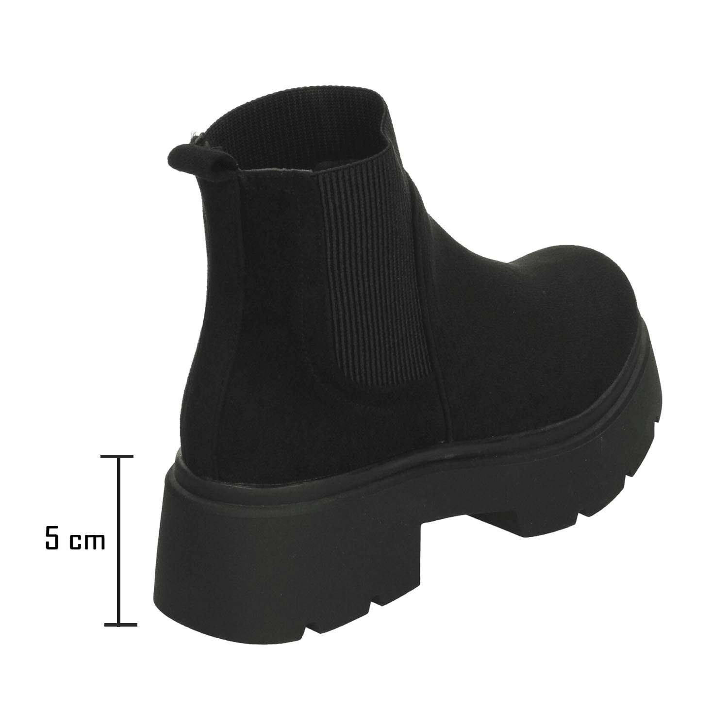 Botín Perugia Dama Negro Casual Plataforma Slip On Mujer — imagen 4