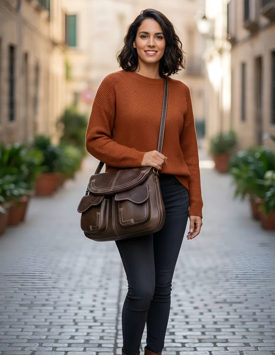 Mariconera Maya Piel Legitima Pull — imagen 4