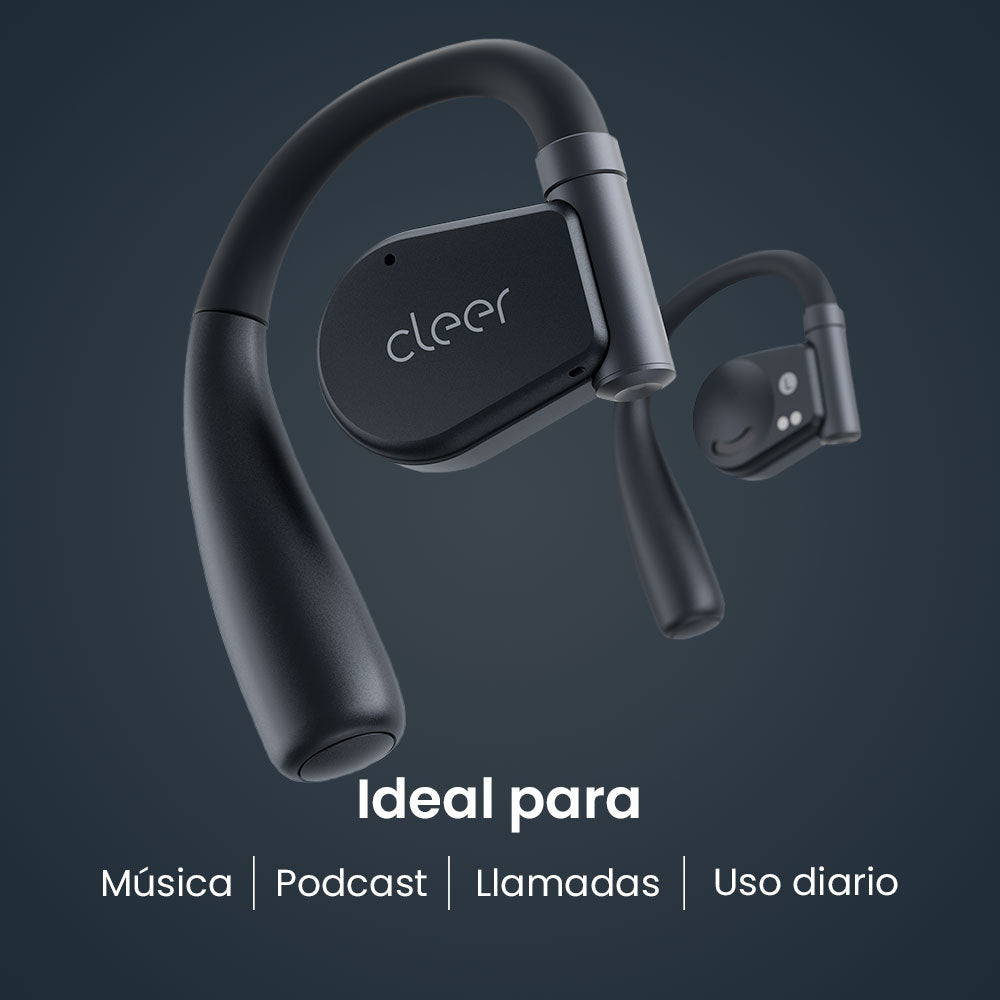 Audifonos Cleer ARC II Music Open-Ear: conexión 5.3, Hi-Res Audio, 35h Batería, UV Case azul — imagen 7