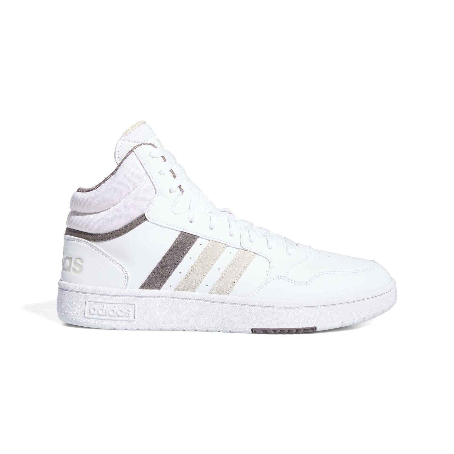 Tenis Hombre Adidas Hoop 3.0 Mid Blanco Casual Caballero — imagen 2