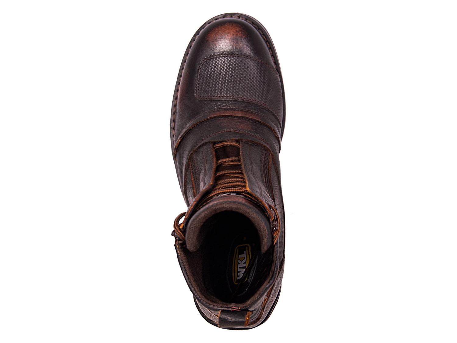 Bota Hombre Moto Biker Casual Workland 89501 Miel Brush — imagen 7