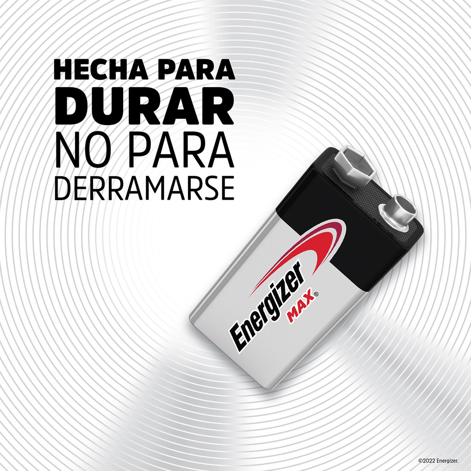 Pila Energizer Max Alcalina 9v Cuadrada 522bp-1 — imagen 4
