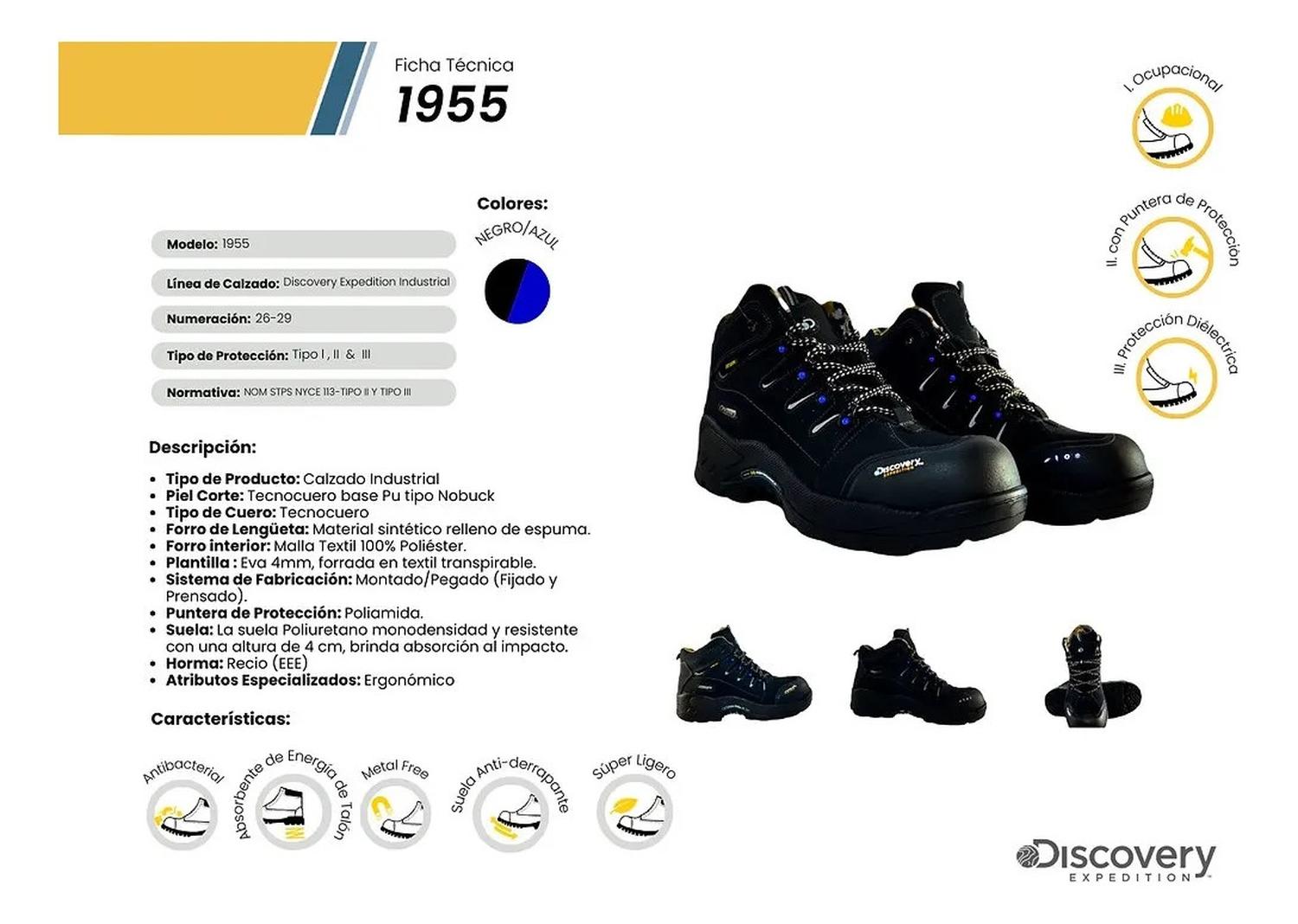Bota Industrial Casquillo Hombre Discovery Blackwood — imagen 3