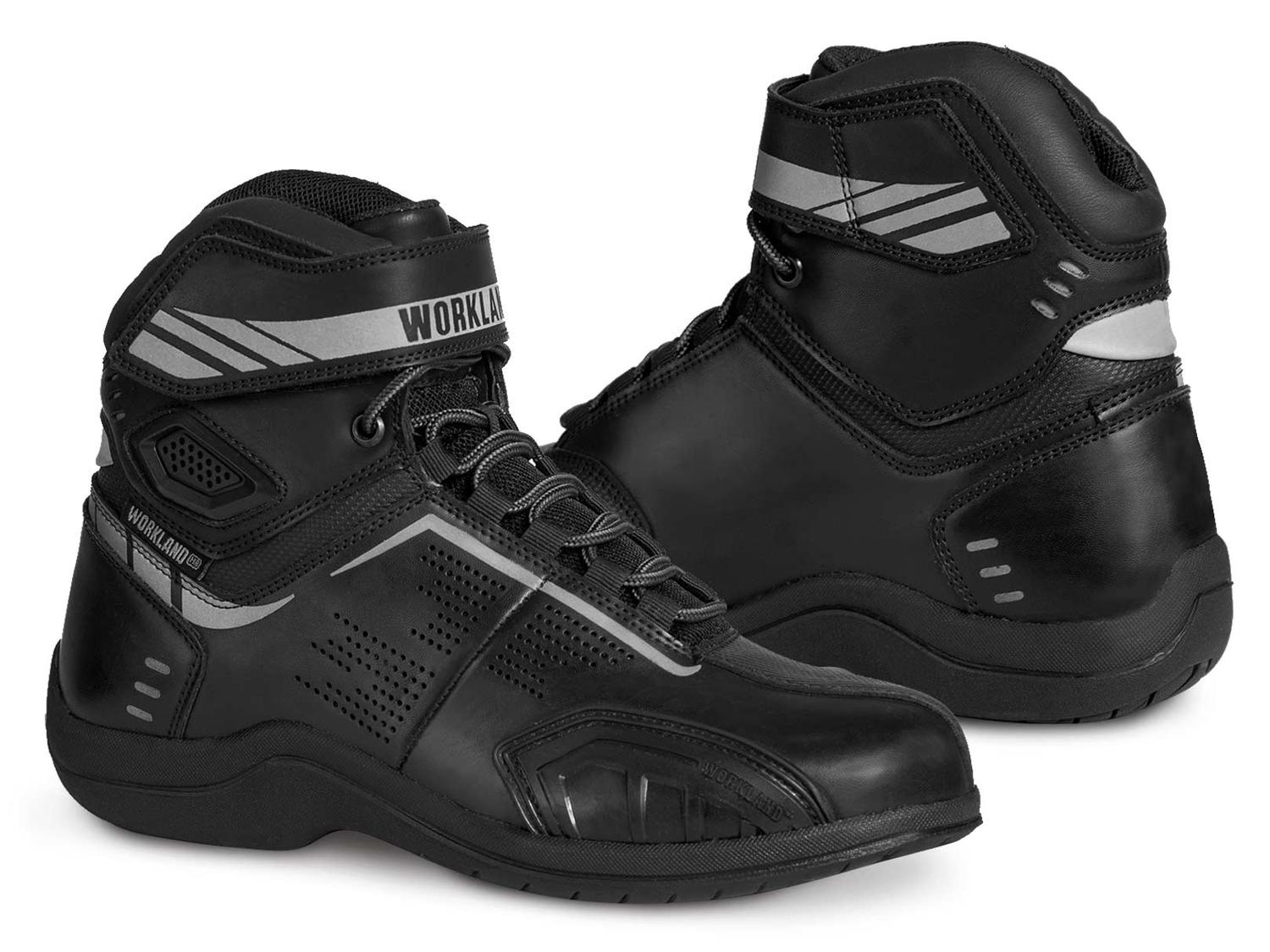 Bota mujer motociclista biker botin moto WKL 80016 Negro N — imagen 1