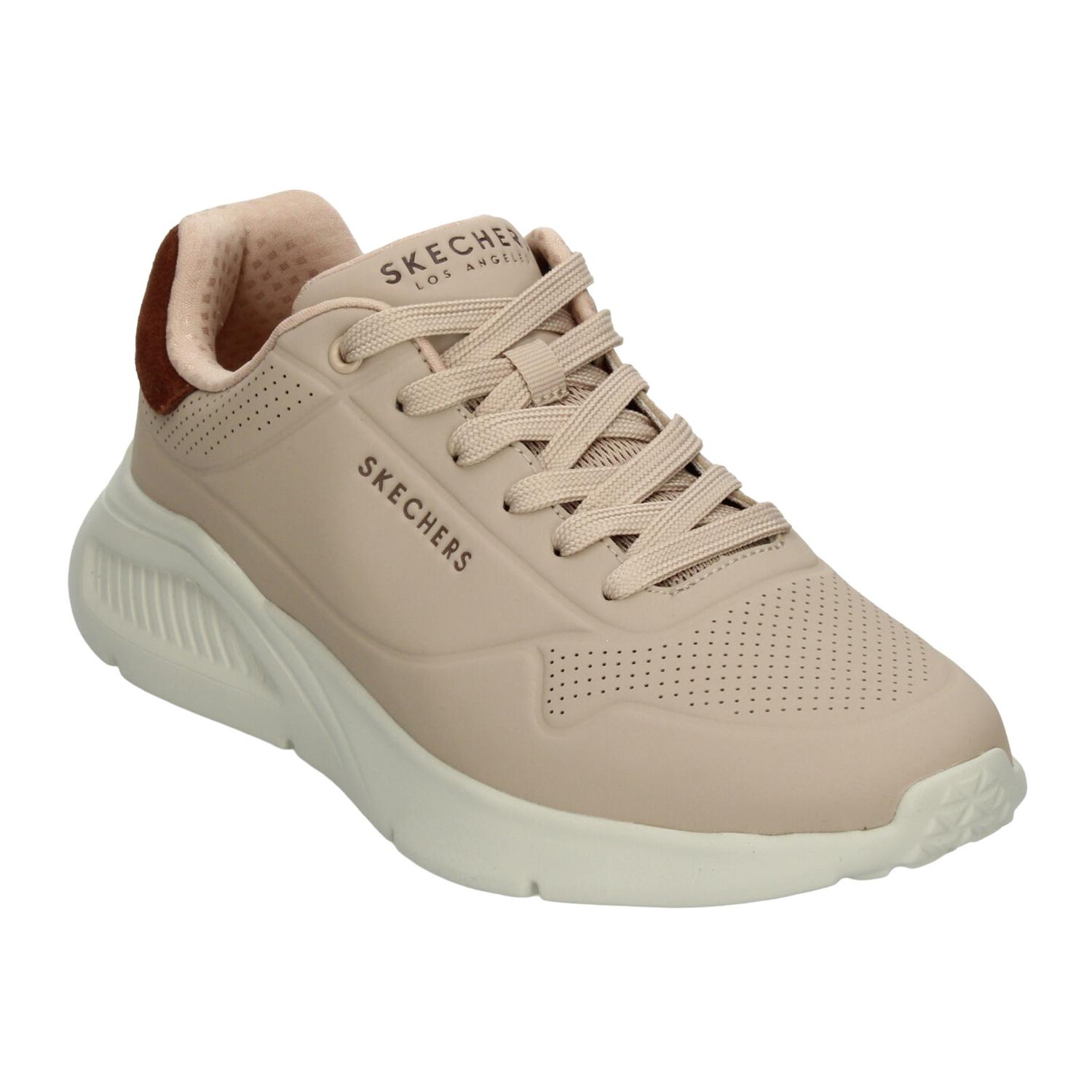 Tenis Skechers Uno Lite Hombre Casual Beige Caballero — imagen 4