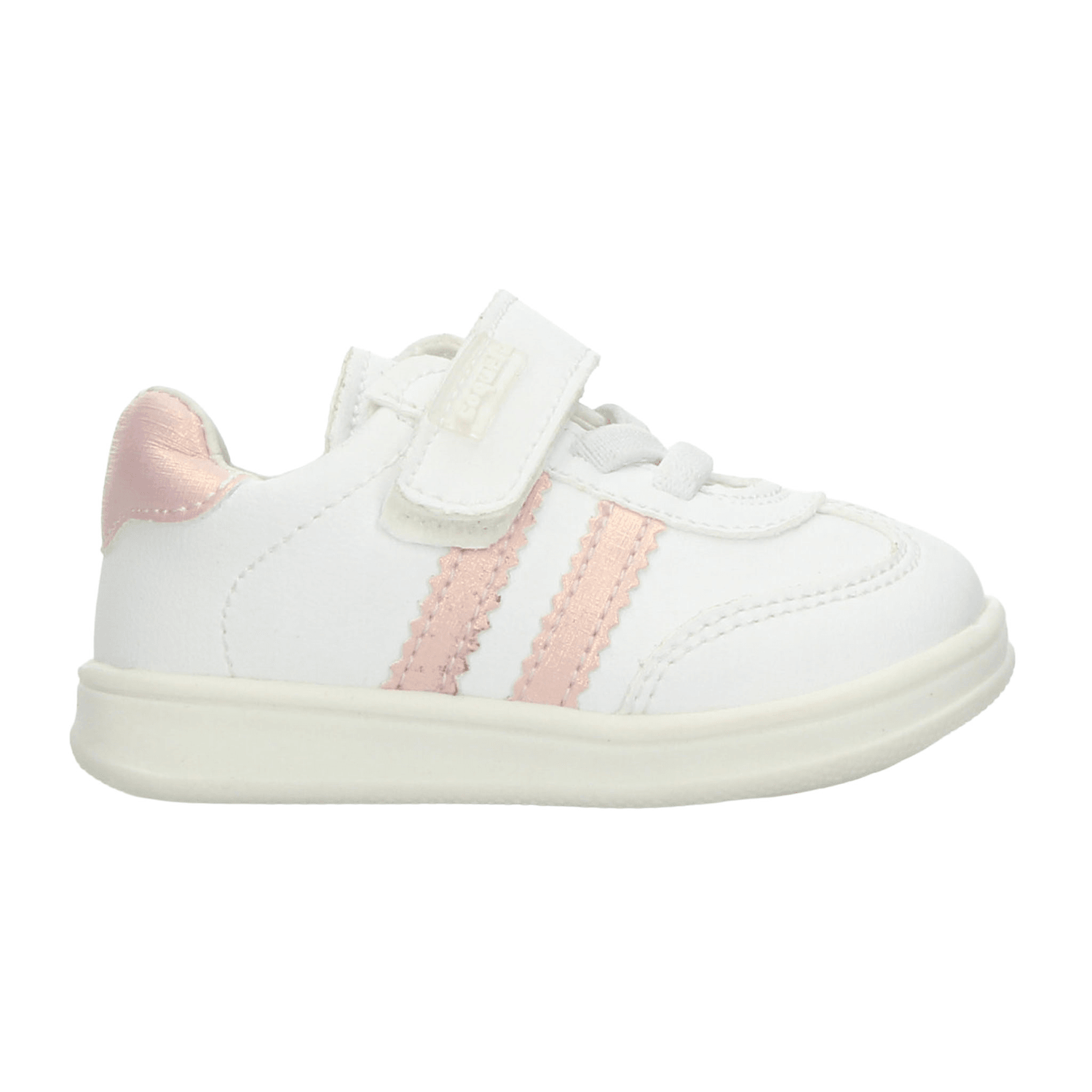 Tenis Coqueta Niña Blanco Casual Cinta Adhesiva Infantil T11-14 — imagen 2