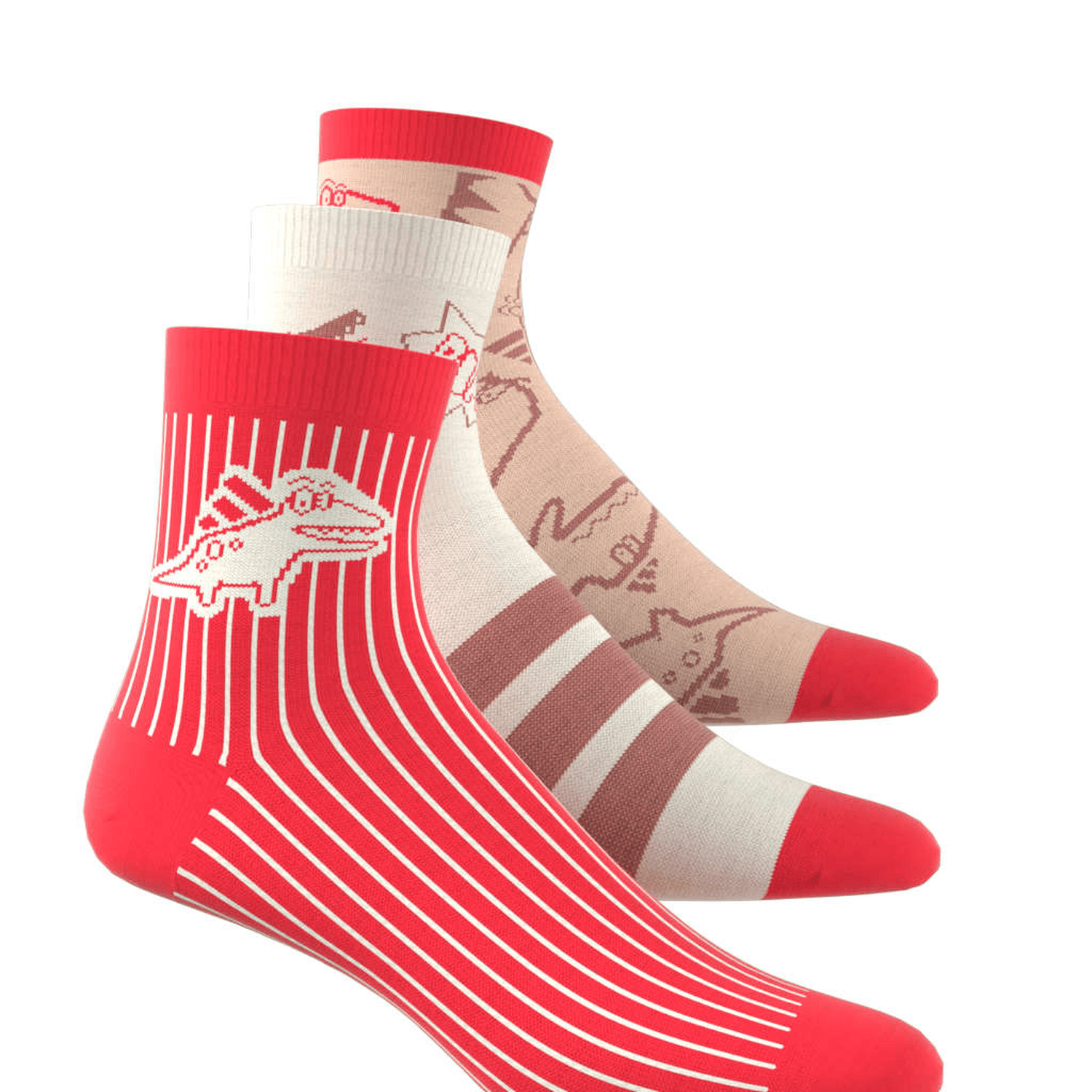 Calcetines Niño Adidas Adiraptor Kids Multicolor 3 Pares Infantil — imagen 7