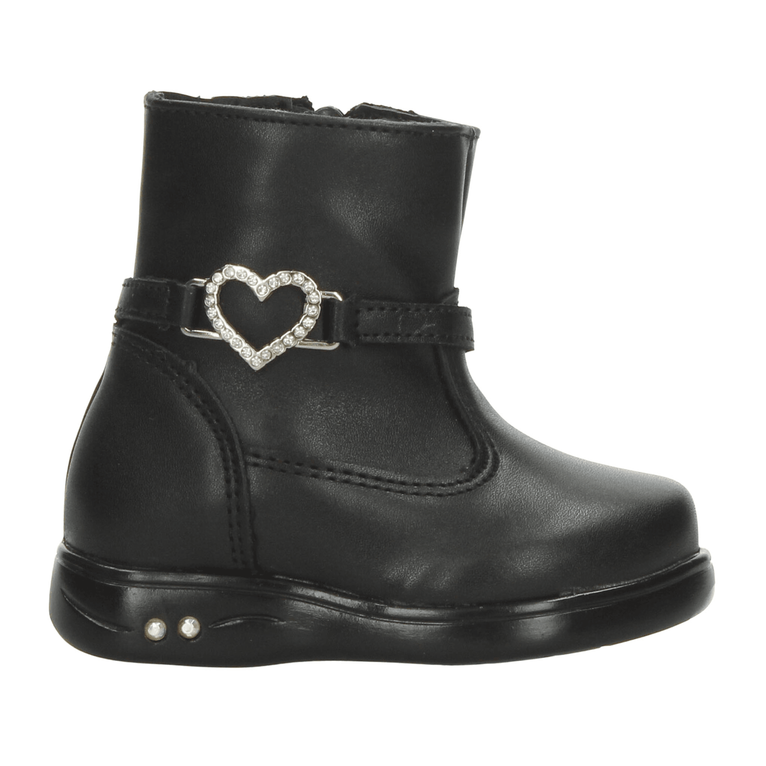 Bota Yuyin Niña Casual Cierre Negro Infantil T12-15 — imagen 1