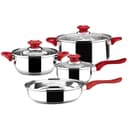 BATERIA COCINA MAGEFESA CORAZA ACERO INOX 7 PIEZAS