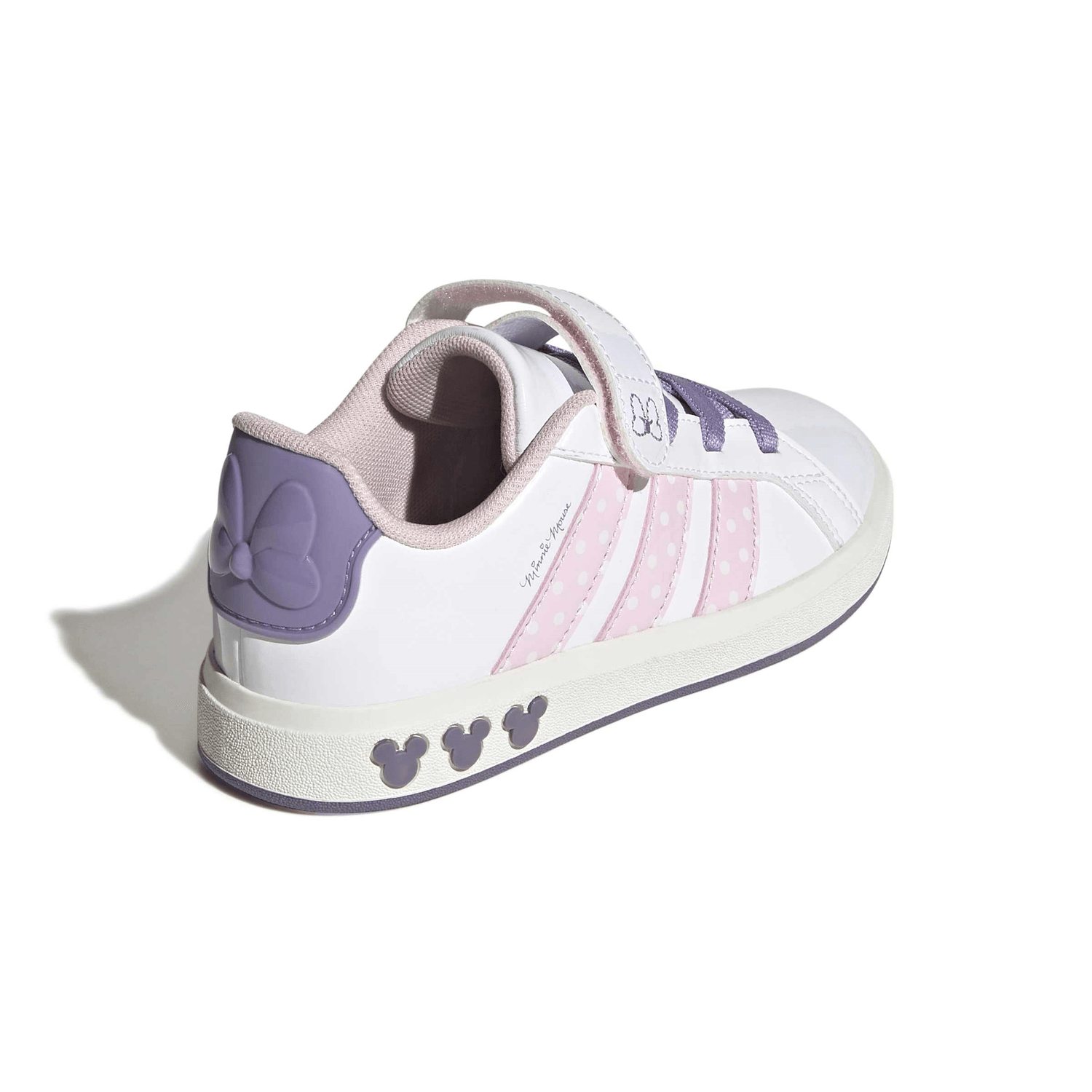 Tenis Niña Adidas Grand Court Minnie Blanco Casual Infantil T16-22 — imagen 4