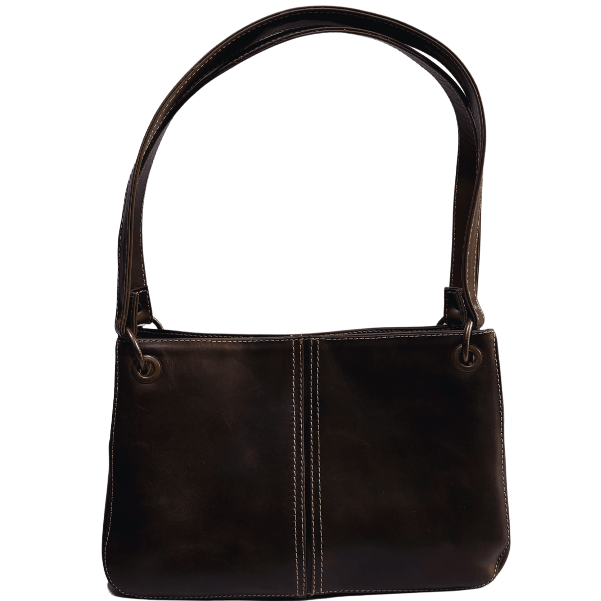 Bolsa Mujer Piel Legitima Cuero Marrón Roxy Hobo — imagen 11