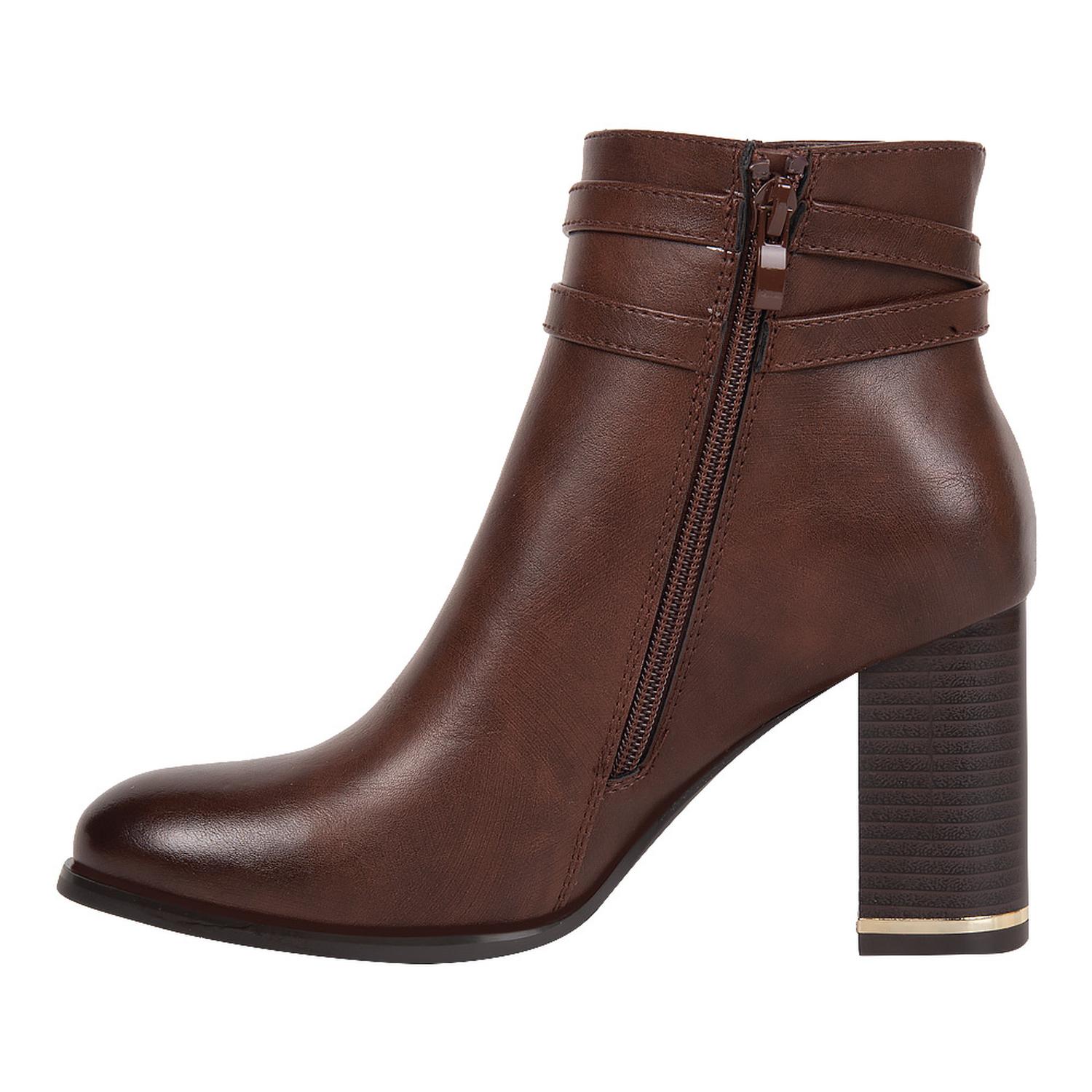 BOTA DAMA YAELI FASHION VESTIR HERRAJE PLACA 8.5Cm 1313089 — imagen 5