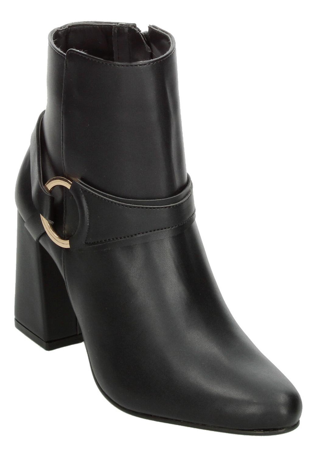 Botines Dama Balleé Café Tacón Invierno Mujer — imagen 5