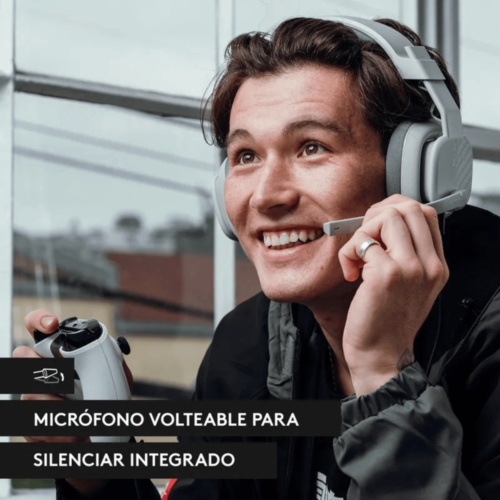 Audifonos Inalambricos Logitech Astro Gaming A10 Starkiller Over-Ear - Gris — imagen 6