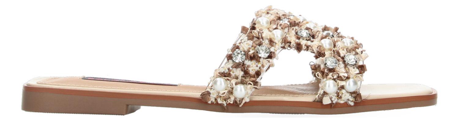 Sandalias Salamandra Dama Casual Beige Mujer — imagen 1