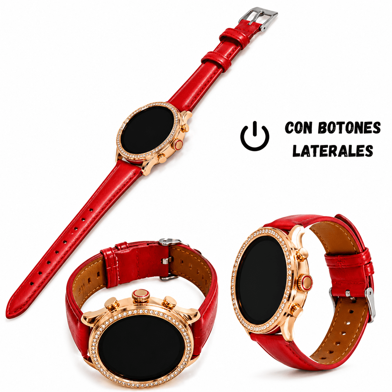 Smartwatch Bossney WS GS83 Rojo – Elegancia, Tecnología y Bienestar en Tu Muñeca — imagen 6