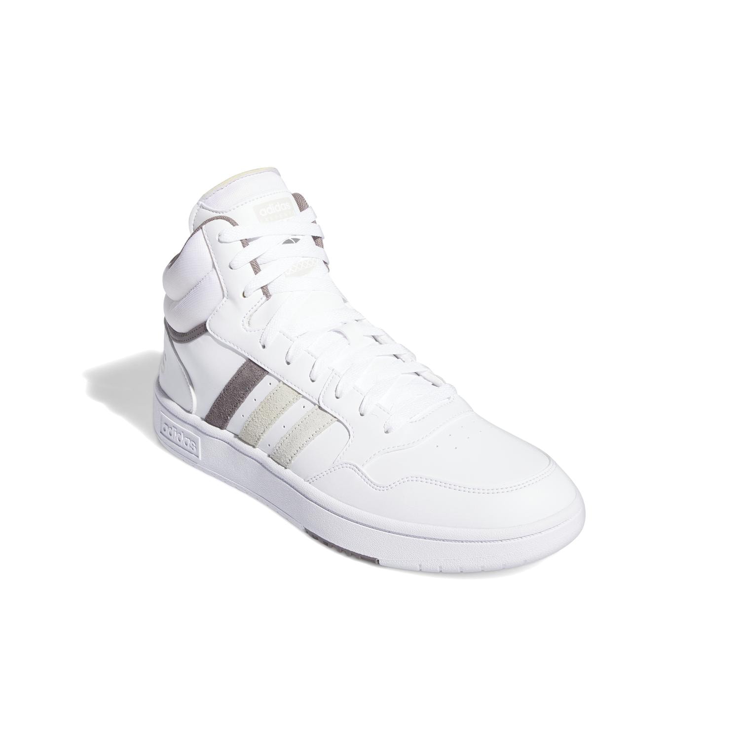 Tenis Adidas Hoop 3.0 Mid Hombre Casual Blanco Caballero — imagen 2
