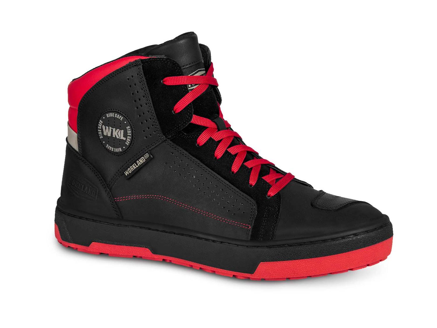 Tenis Motociclista Hombre Botin Moto Biker Wkl 80202 NR — imagen 1