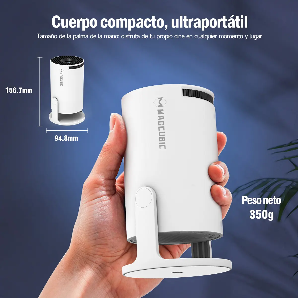 Proyector Portátil LED HD Compatible con HDMI y USB — imagen 6