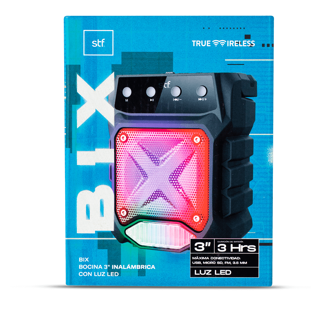 Bocina Portatil Bix 3 STF 5W 4hrs Uso Funcion Tws — imagen 6
