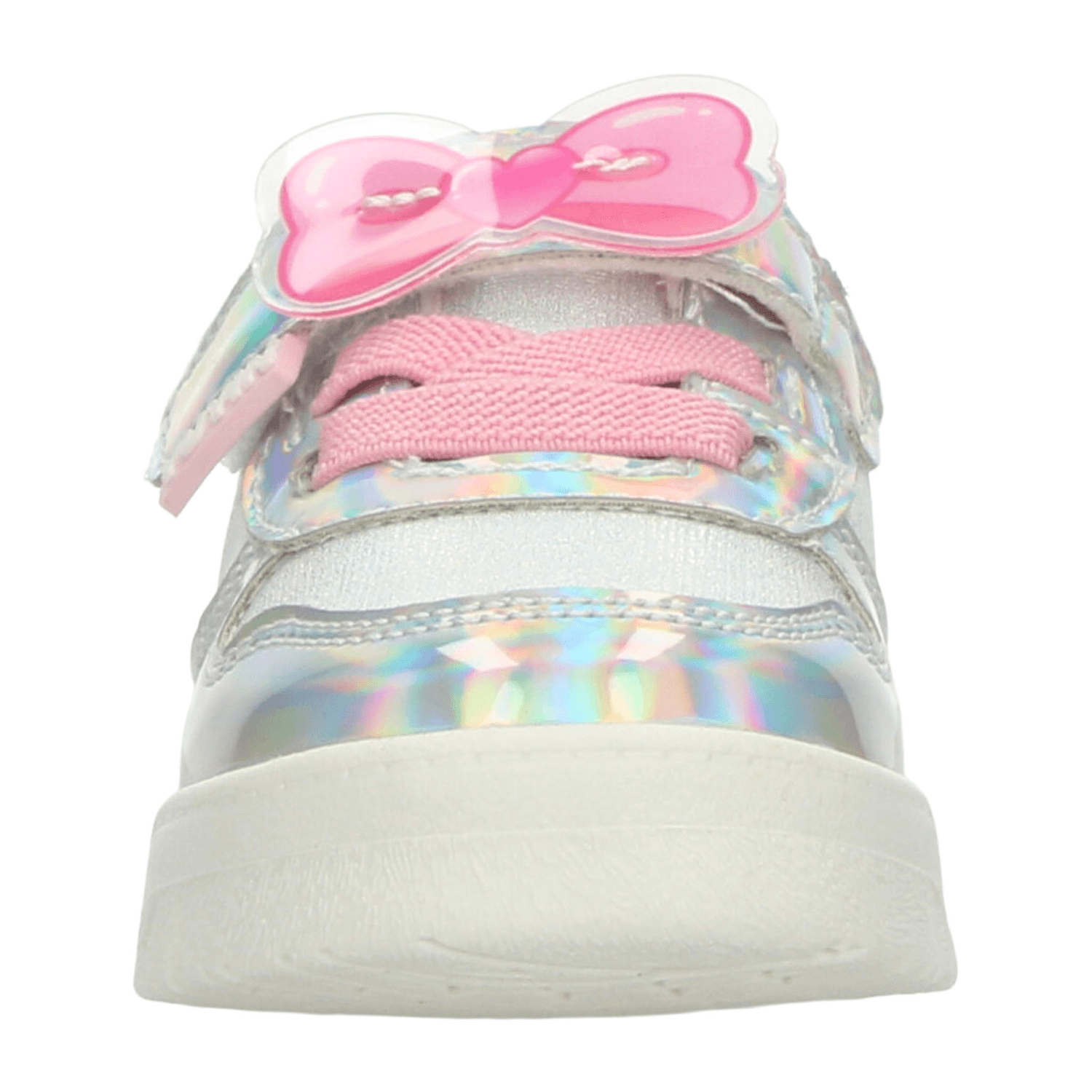 Tenis Yuyin Niña Plateado Casual Cinta Adhesiva Infantil T15-18 — imagen 7