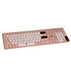 Kit Teclado inalámbrico + Reposa muñecas STF VIVA Para computadora rosa — imagen 12