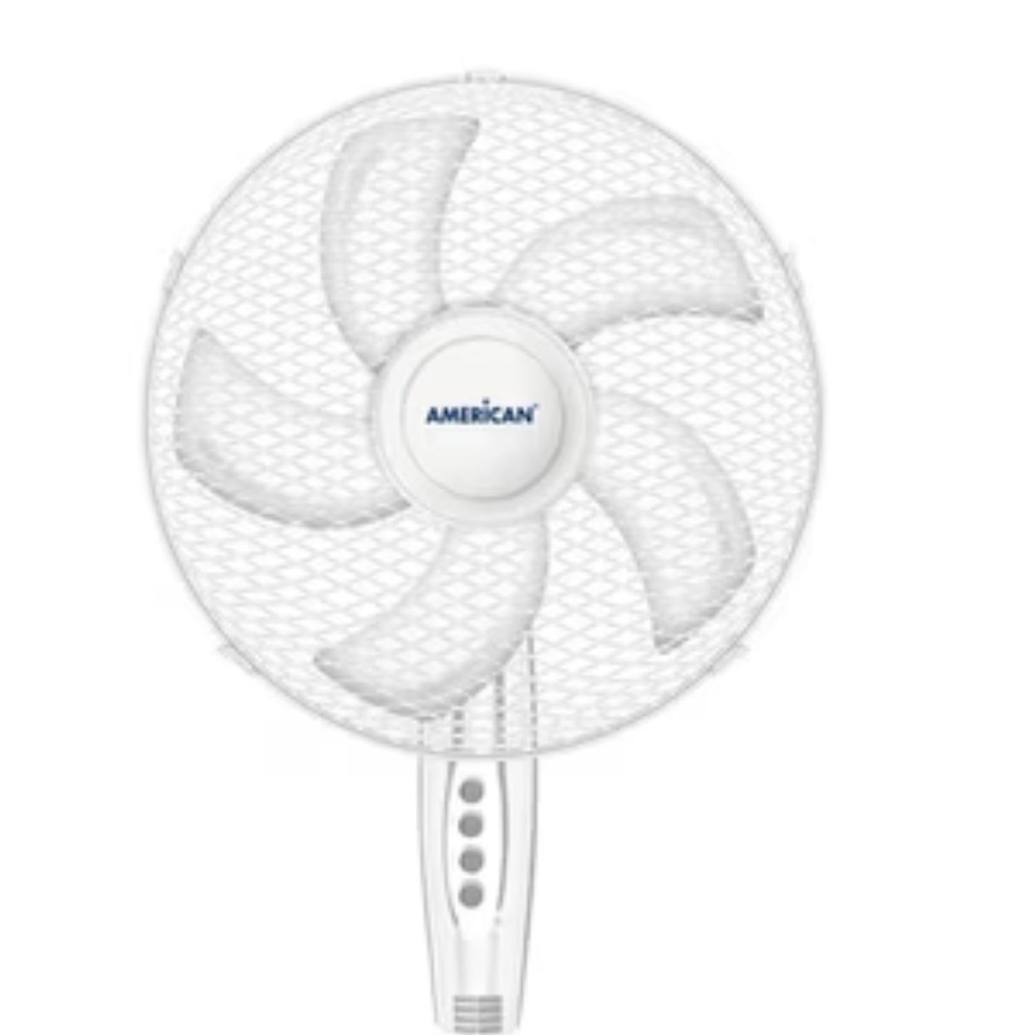 Ventilador Pedestal American 16" 3 Velocidades Blanco — imagen 2