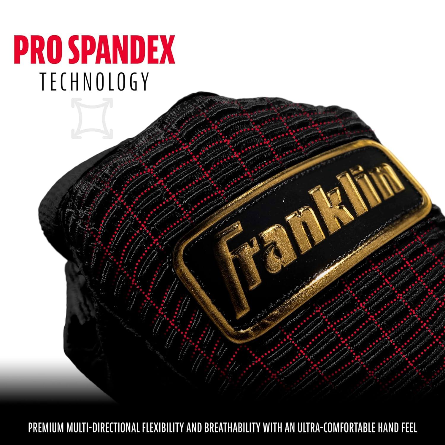 Guanteletas De Beisbol Franklin Pro Classic Talla S Negro — imagen 4