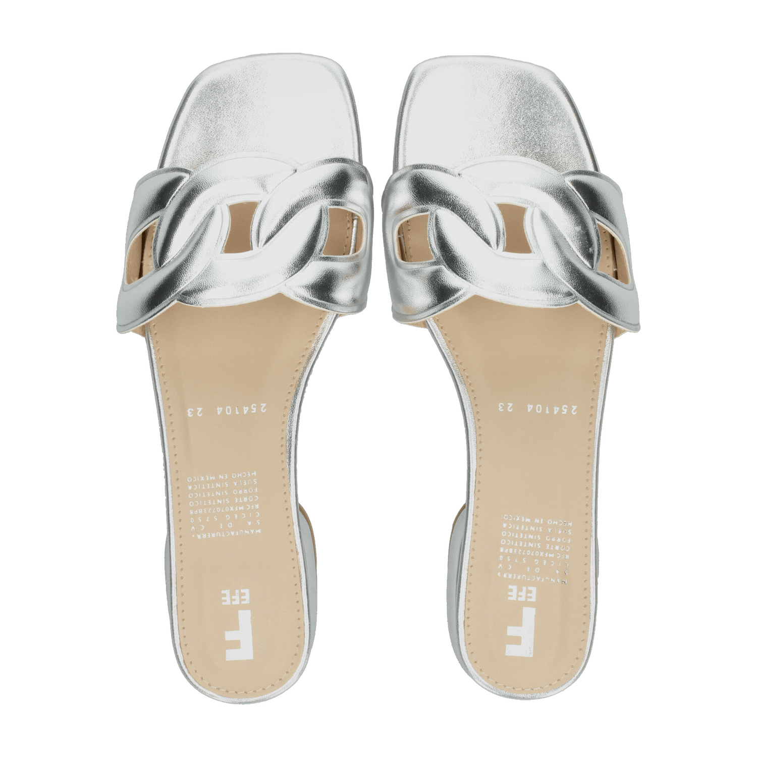 Sandalias Dama Efe Plateado Casual Mujer — imagen 11