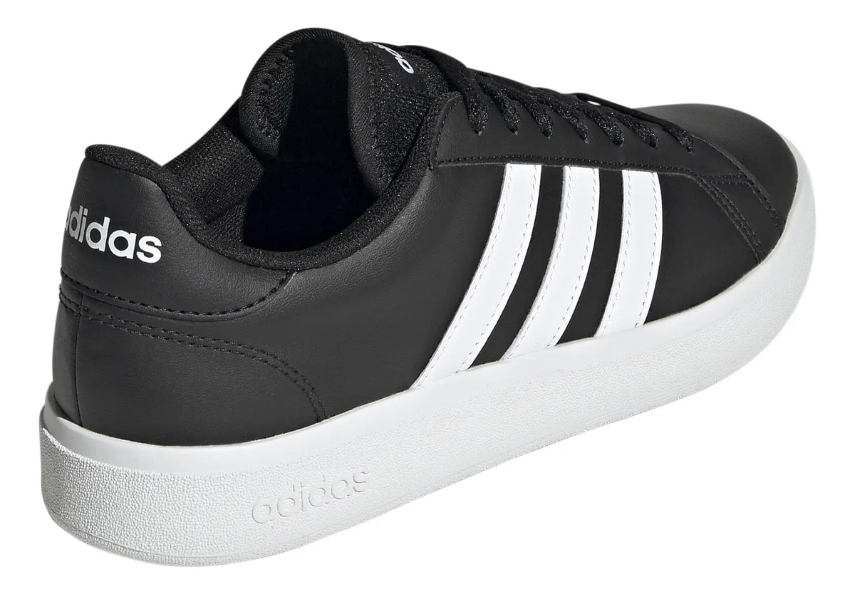 Tenis adidas Grand Court Dama Casual Negro Con Blanco Mujer — imagen 11