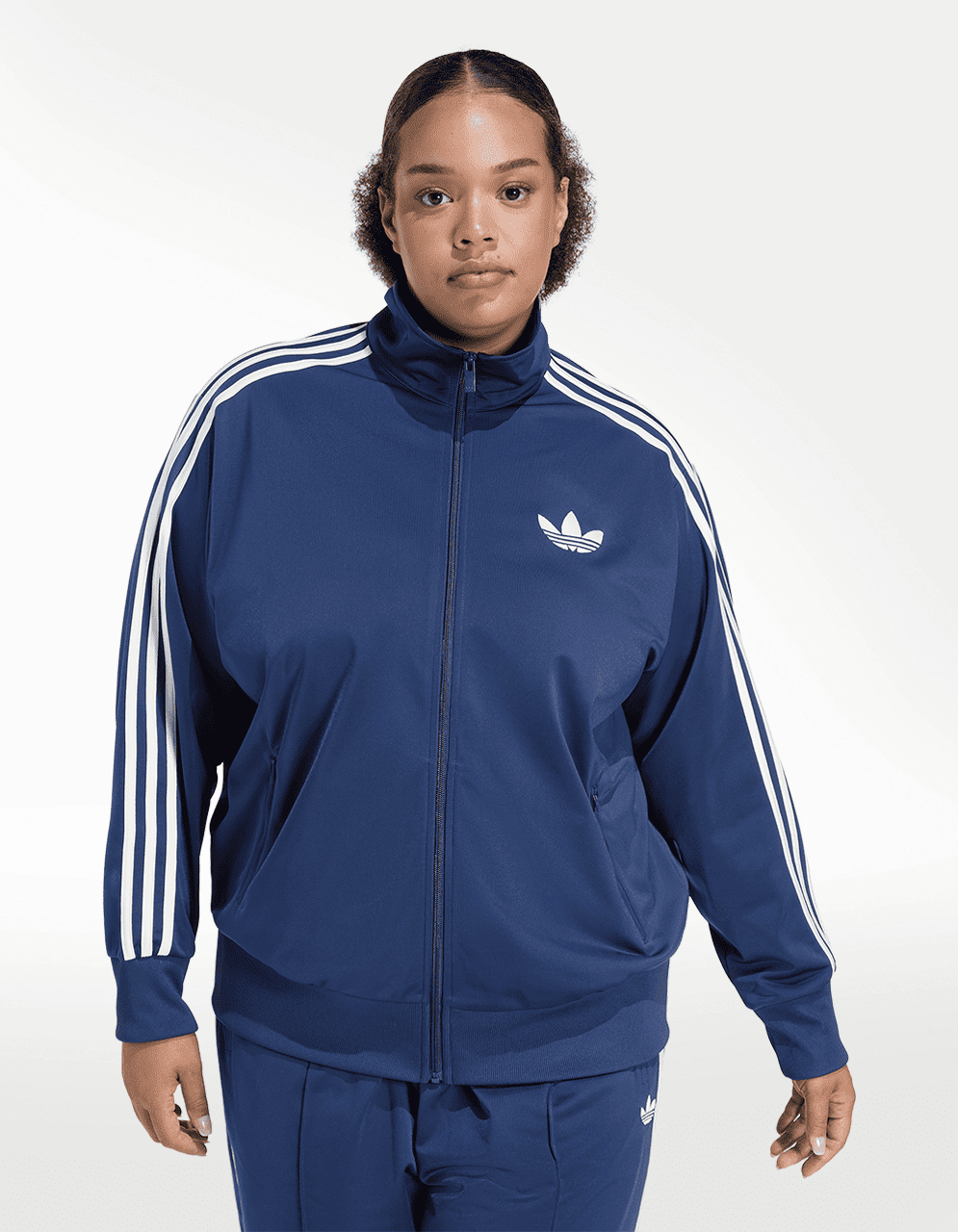 Chamarra Adidas FB TT Loose Azul - Mujer — imagen 2